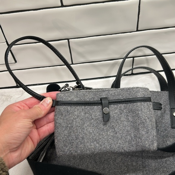 Sherpani Faith Ethos Collection Wool Satchel Slate Tote Bag - Picture 11 of 16